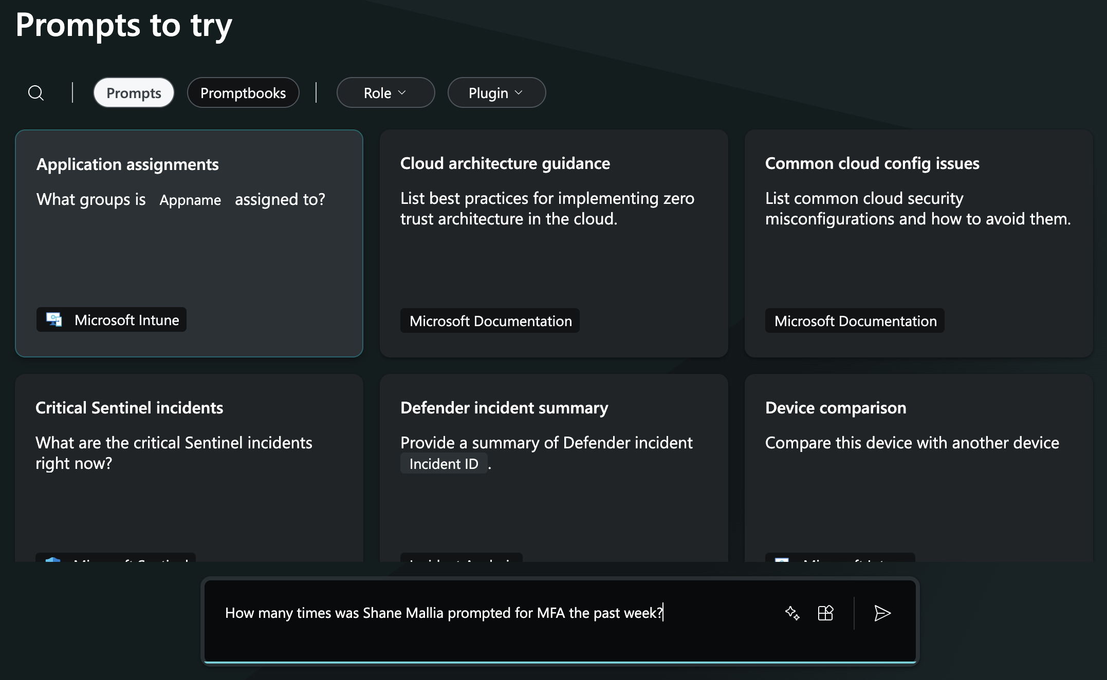 Security Copilot screenshot 4